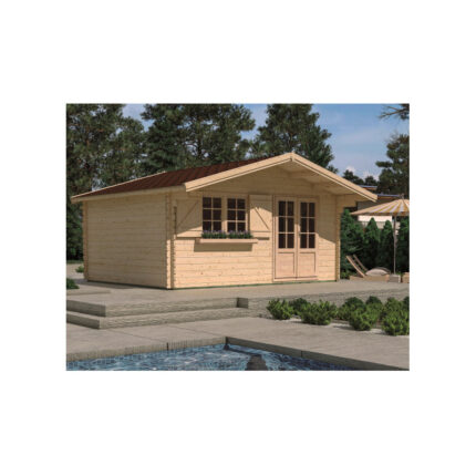 Abri de jardin en bois massif 44mm - 19,82m² Lilac – Forest Style