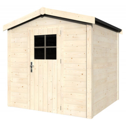 Abri de jardin Tison 4,64m² en bois massif 19mm avec porte simple – Décor et Jardin