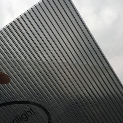 Pack de 3 plaques de polycarbonate de remplacement - ep. 6mm gris longueur 294cm