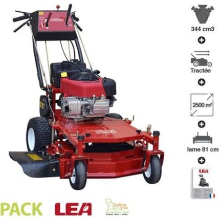 Tondeuse thermique pro 4en1 10,5 cv Briggs Stratton OVH 344 cm3 coupe 81CM DUNSCH 12344