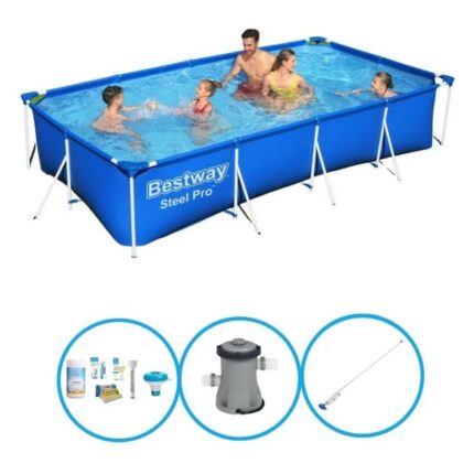 Bestway Piscine Steel Pro - Ensemble de piscine - 400x211x81 cm
