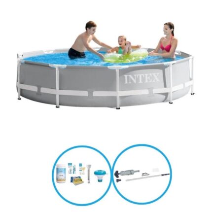 Intex Piscine Prism Frame 305x76 cm - Bundle de piscine