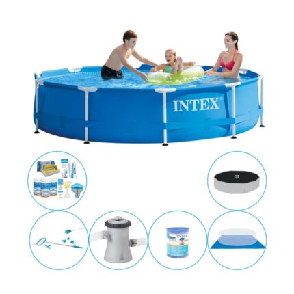 Intex Metal Frame Ronde 305x76 cm - Set de piscine combinée