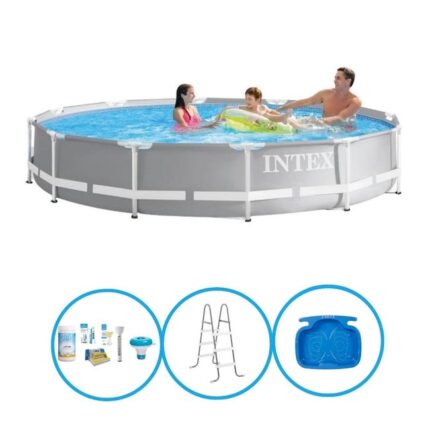Intex Piscine Prism Frame 366x76 cm - Avec accessoires