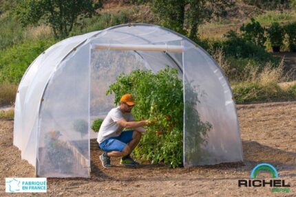 Serre-tunnel RICHEL 1 porte zippée 3X3 m