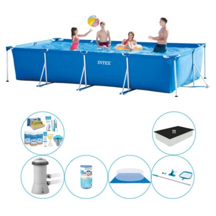 Offre combi de piscine - Intex Frame Pool 450x220x84 cm