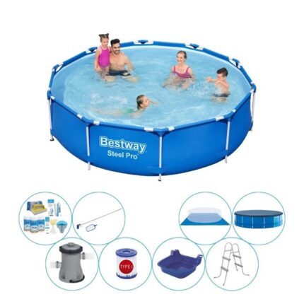 Piscine Super Deal - Bestway Steel Pro Rectangulaire 305x76 cm