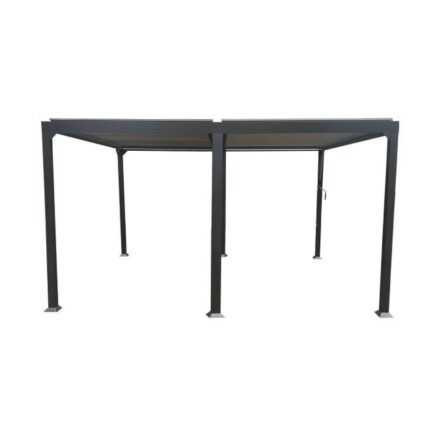 Pergola bioclimatique GAIA 3x4m gris anthracite - COULEURS DU MONDE - GAIA1807