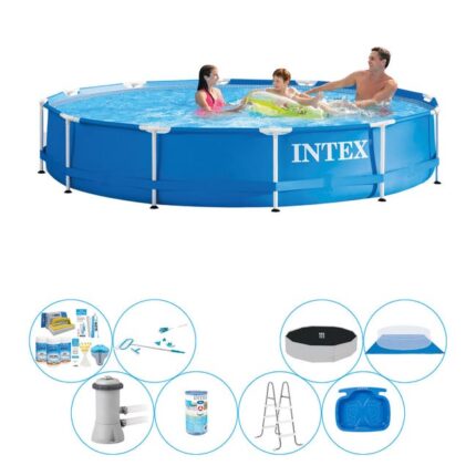 Intex Metal Frame Ronde 366x76 cm - Deal de piscine Deluxe