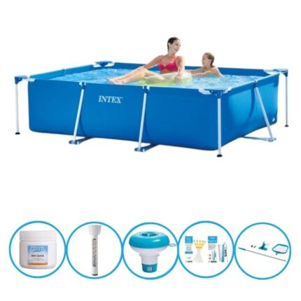Intex Piscine Rectangular Frame 220x150x60 cm - Bundle de piscine