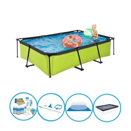 EXIT Piscine Lime - Frame Pool 300x200x65 cm - Pack de piscine