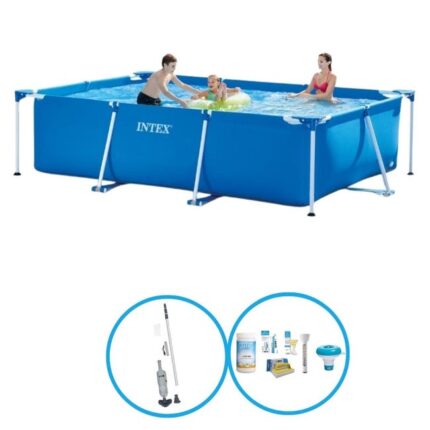 Intex Piscine Rectangular Frame 300x200x75 cm - Bundle de piscine