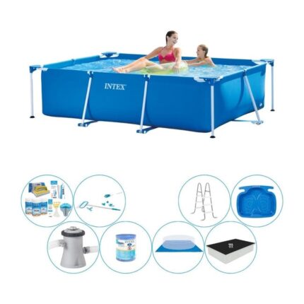 Intex Frame Pool Rectangulaire 220x150x60 cm - Deal de piscine Deluxe