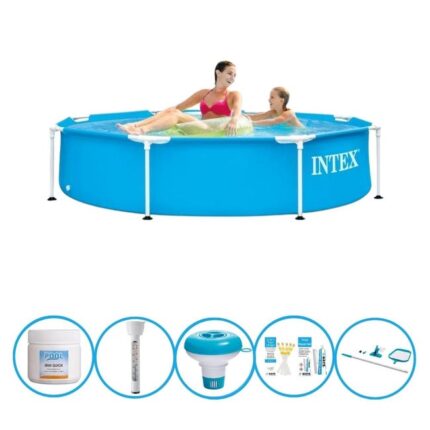 Intex Piscine Metal Frame 244x51 cm - Bundle de piscine