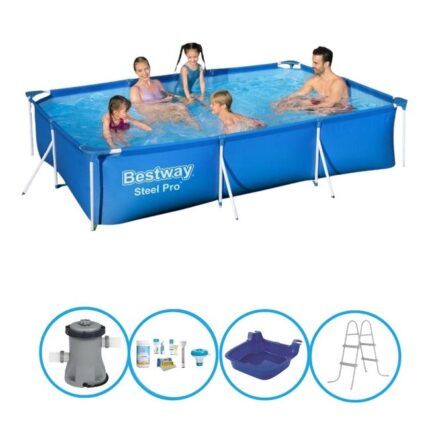 Bestway Piscine Steel Pro - Paquet de bundle - 300x201x66 cm