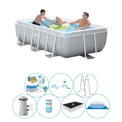 Set de piscine Deluxe - Intex Prism Frame 300x175x80 cm