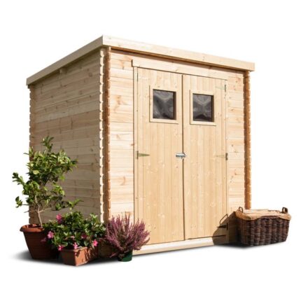 Birba - Abri de jardin en bois de sapin 200x200 cm