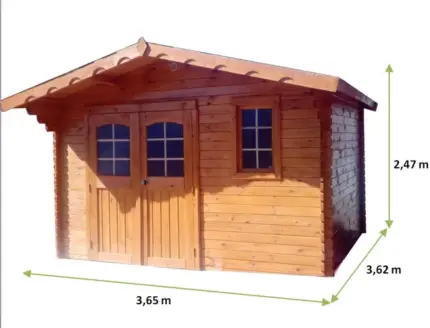 Abri de Jardin Bois 10 m² - Foresta DONZY