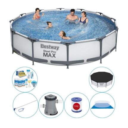 Piscine plus des accessoires - Bestway Steel Pro MAX Ronde 366x76 cm