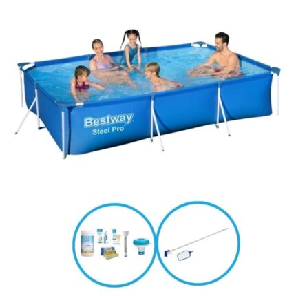 Bestway Piscine Steel Pro 300x201x66 cm - Plus des accessoires