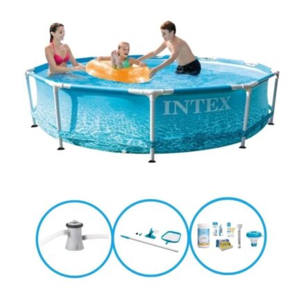 Intex Piscine Metal Frame - Bundle de piscine - 305x76 cm