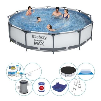 Piscine Super Deal - Bestway Steel Pro MAX Ronde 366x76 cm