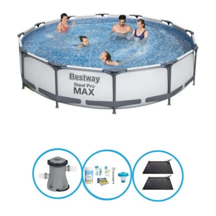 Bestway Piscine Steel Pro MAX - Plus des accessoires - 366x76 cm