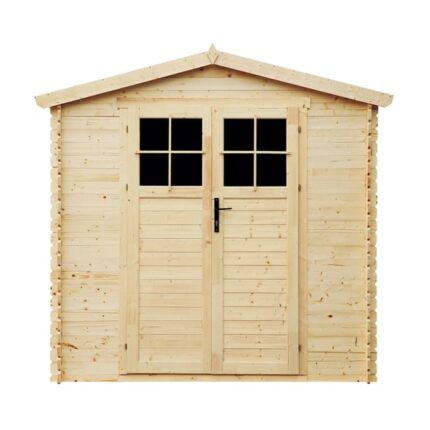 Abri de jardin en bois AVEC SOL TRAITÉ - I236xL226xH218 cm/ 4,33 m2 - TIMBELA M369F+M369G