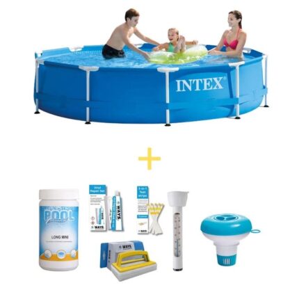 Intex Piscine - Metal Frame - 305 x 76 cm - WAYS Pack d'entretien piscine