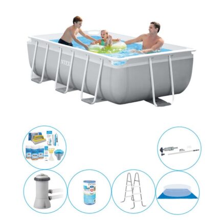 Piscine avec des accessoires - 6 pièces - Intex Easy Set Rectangulaire 300x175x80 cm