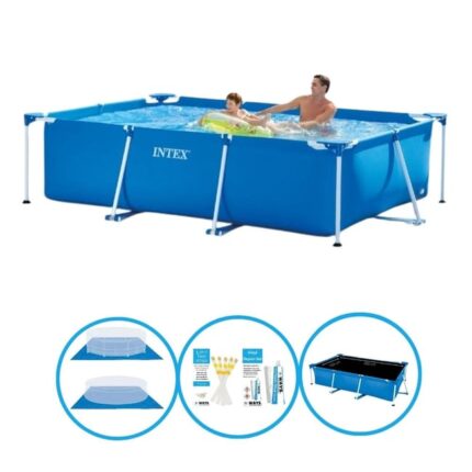 Intex Piscine Rectangular Frame 260x160x65 cm - Avec des accessoires
