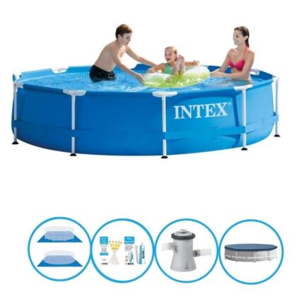 Intex Piscine Metal Frame - Avec accessoires - 305x76 cm
