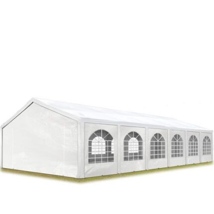 6x12 m tente de réception Barnum, PE 450, H. 2 m, blanc