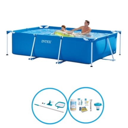 Intex Piscine Rectangular Frame 260x160x65 cm - Bundle de piscine