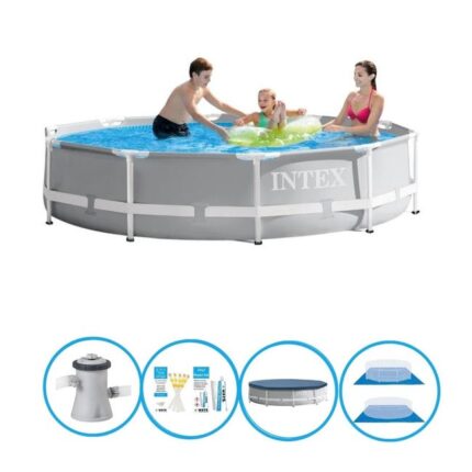 Intex Piscine Prism Frame - Avec des accessoires - 305x76 cm