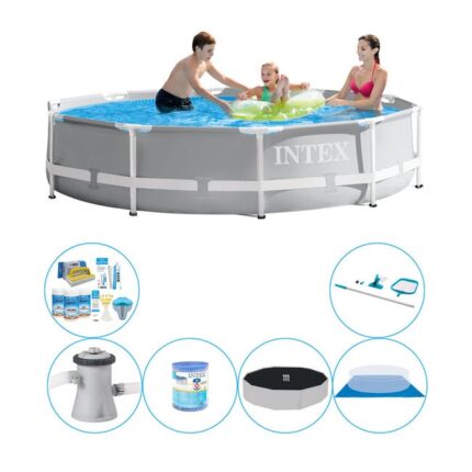 Offre combi de piscine - Intex Prism Frame Ronde 305x76 cm
