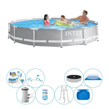 Intex Prism Frame Ronde 366x76 cm - Deal de piscine Deluxe
