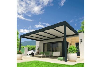 Pergola isotoit® MODERN Gris anthracite 3,78x3,00m