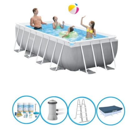 Intex Piscine Prism Frame - Forfait Piscine - 400x200x100 cm