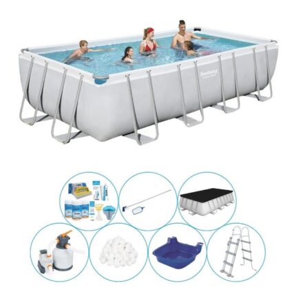 Offre combinée de piscine - Bestway Power Steel 549x274x122 cm