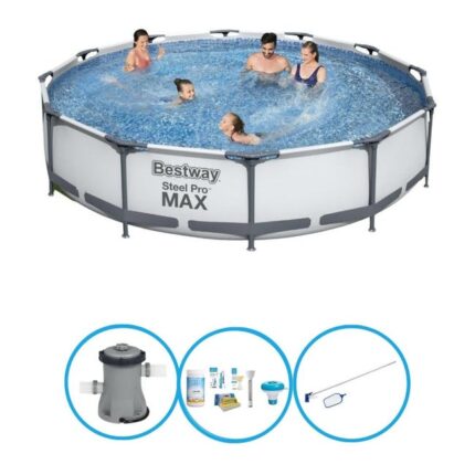 Bestway Piscine Steel Pro MAX - Ensemble de piscine - 366x76 cm
