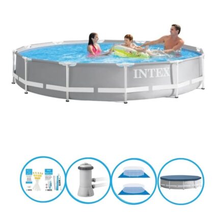 Intex Piscine Prism Frame - Avec des accessoires - 366x76 cm