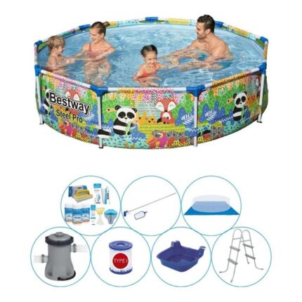 Bestway Steel Pro Ronde Édition d'animal 274x66 cm - Piscine Super Deal