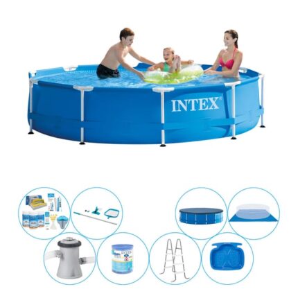 Intex Metal Frame Piscine - 305 x 76 cm - Incluant les accessoires