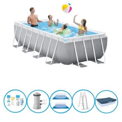 Intex Piscine Prism Frame - Avec des accessoires - 400x200x100 cm