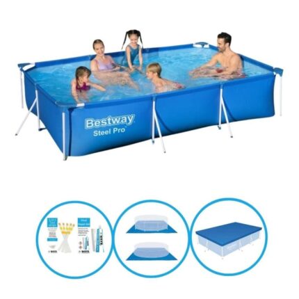 Bestway Piscine Steel Pro 300x201x66 cm - Ensemble de piscine