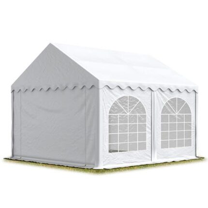 3x5 m tente de réception Barnum, PVC 750, H. 2 m, blanc