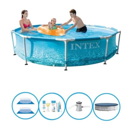 Intex Piscine Metal Frame - Avec des accessoires - 305x76 cm