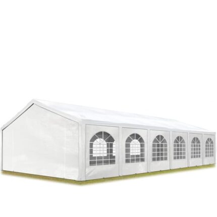5x12 m tente de réception Barnum, PE 450, H. 2 m, blanc