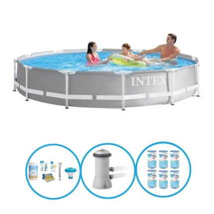 Intex Piscine Prism Frame 366x76 cm - Ensemble de piscine